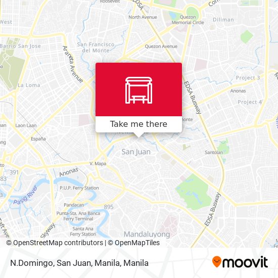 N.Domingo, San Juan, Manila map
