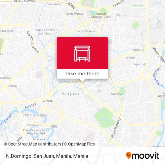 N.Domingo, San Juan, Manila map