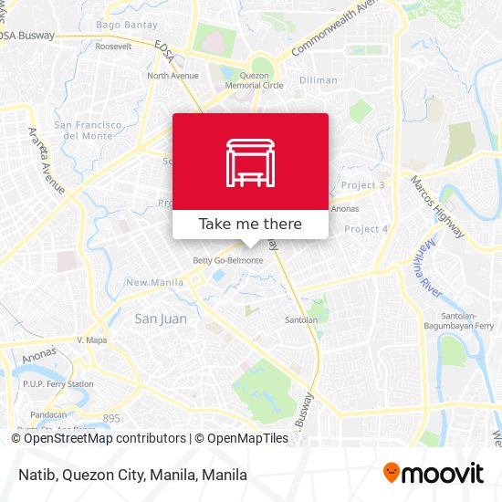 Natib, Quezon City, Manila map