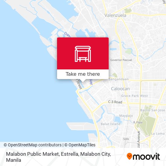 Malabon Public Market, Estrella, Malabon City map