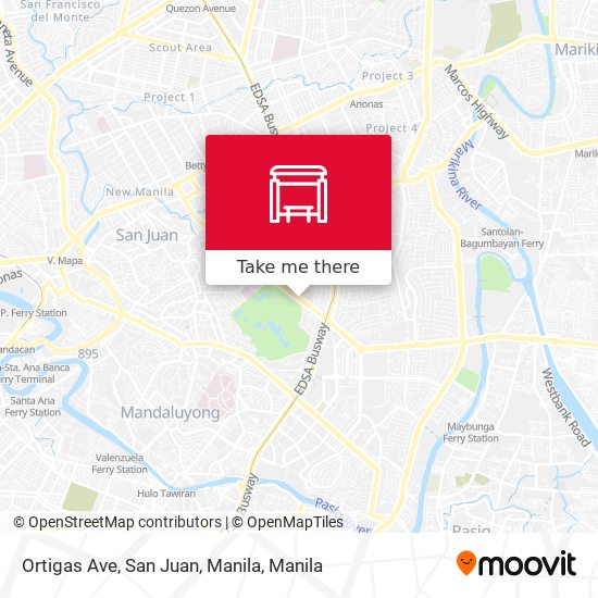 Ortigas Ave, San Juan, Manila map