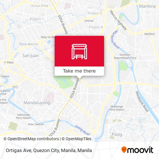 Ortigas Ave, Quezon City, Manila map