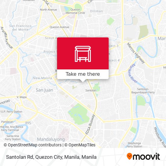 Santolan Rd, Quezon City, Manila map
