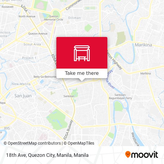 18th Ave, Quezon City, Manila map
