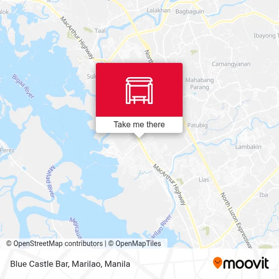 Blue Castle Bar, Marilao map