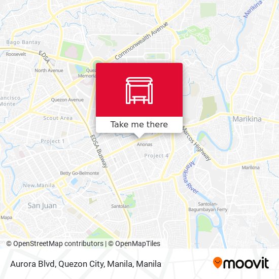 Aurora Blvd, Quezon City, Manila map