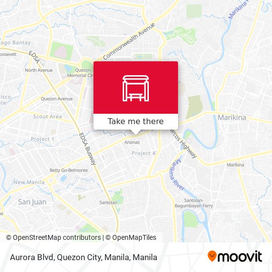 Aurora Blvd, Quezon City, Manila map