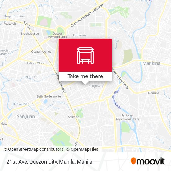 21st Ave, Quezon City, Manila map