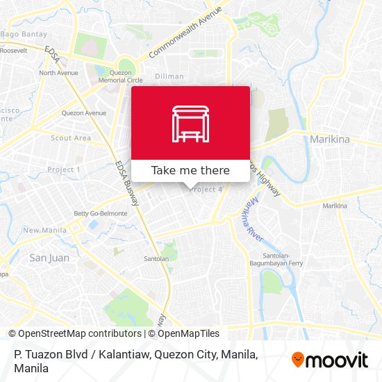 P. Tuazon Blvd / Kalantiaw, Quezon City, Manila map
