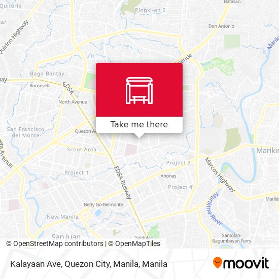 Kalayaan Ave, Quezon City, Manila map