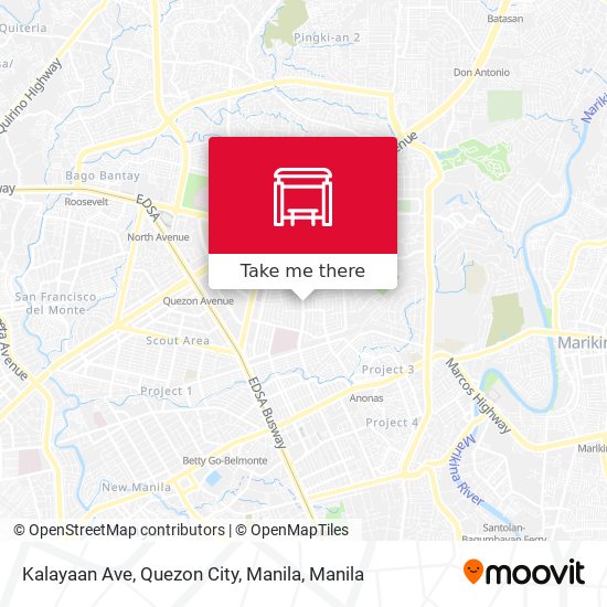 Kalayaan Ave, Quezon City, Manila map