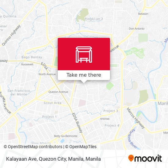 Kalayaan Ave, Quezon City, Manila map