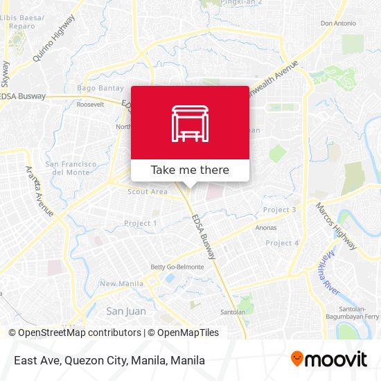 East Ave, Quezon City, Manila map