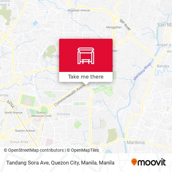 Tandang Sora Ave, Quezon City, Manila map
