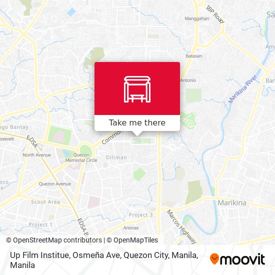 Up Film Institue, Osmeña Ave, Quezon City, Manila map