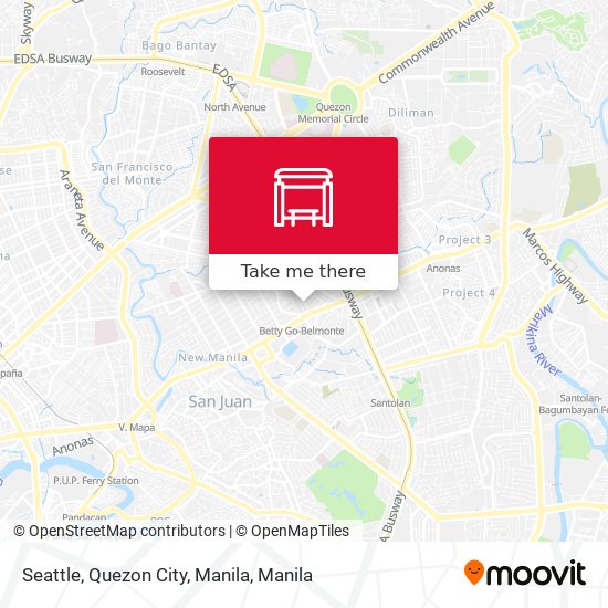 Seattle, Quezon City, Manila map