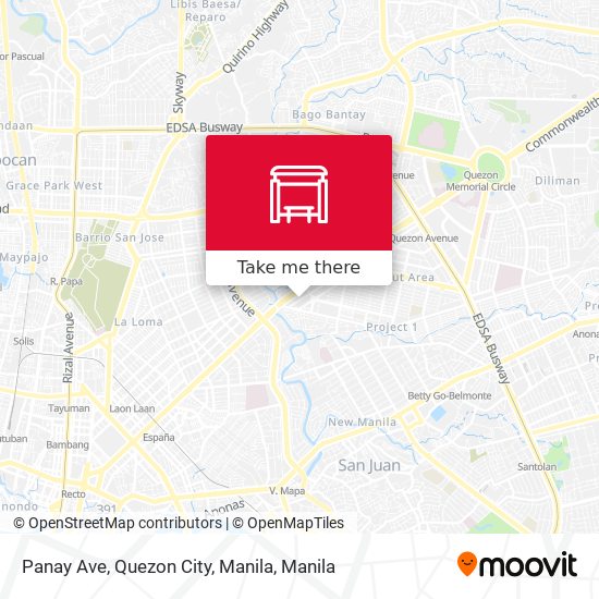 Panay Ave, Quezon City, Manila map