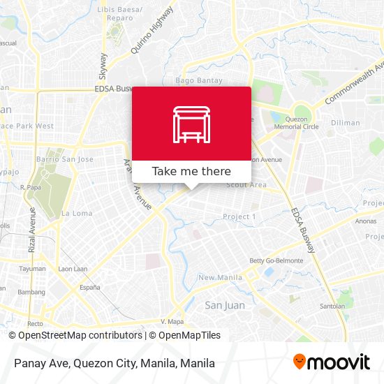 Panay Ave, Quezon City, Manila map