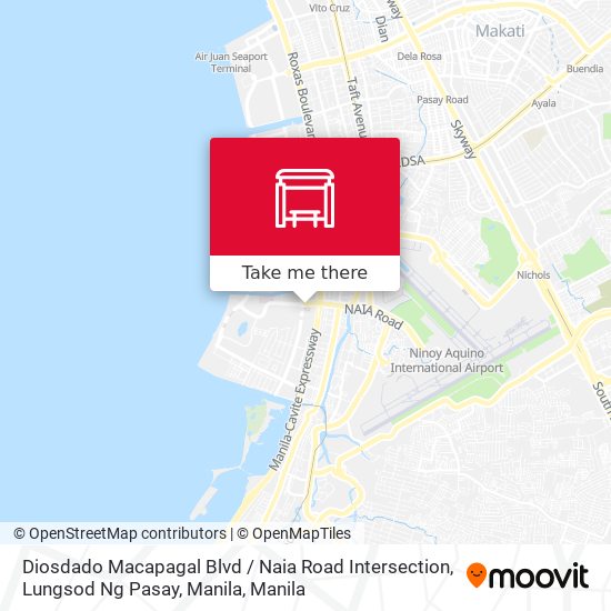 Diosdado Macapagal Blvd / Naia Road Intersection, Lungsod Ng Pasay, Manila map