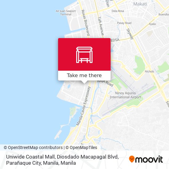 Uniwide Coastal Mall, Diosdado Macapagal Blvd, Parañaque City, Manila map