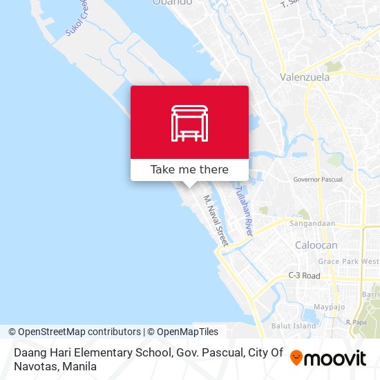 Daang Hari Elementary School, Gov. Pascual, City Of Navotas map