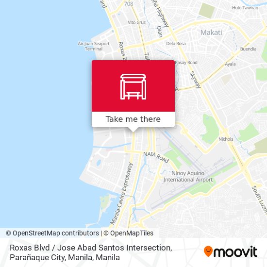 Roxas Blvd / Jose Abad Santos Intersection, Parañaque City, Manila map