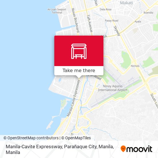 Manila-Cavite Expressway, Parañaque City, Manila map