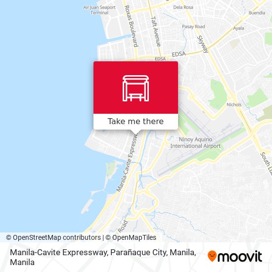 Manila-Cavite Expressway, Parañaque City, Manila map