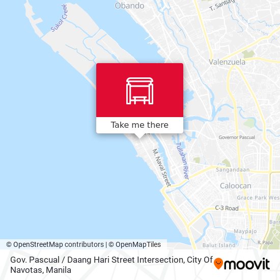 Gov. Pascual / Daang Hari Street Intersection,  City Of Navotas map