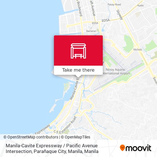 Manila-Cavite Expressway / Pacific Avenue Intersection, Parañaque City, Manila map