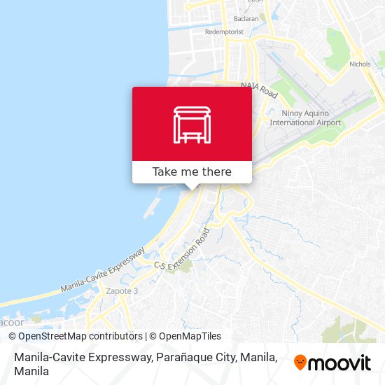 Manila-Cavite Expressway, Parañaque City, Manila map