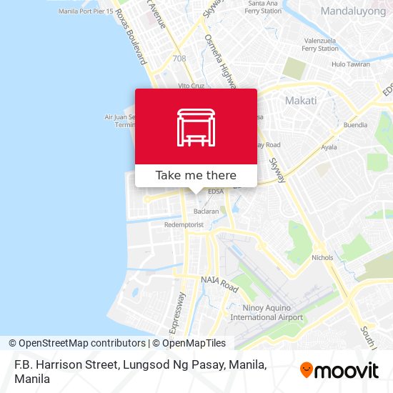 F.B. Harrison Street, Lungsod Ng Pasay, Manila map