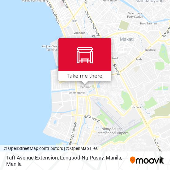 Taft Avenue Extension, Lungsod Ng Pasay, Manila map