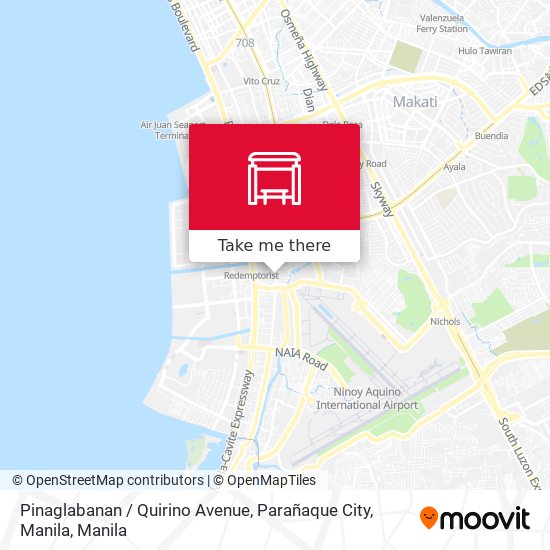 Pinaglabanan / Quirino Avenue, Parañaque City, Manila map