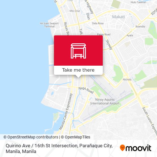 Quirino Ave / 16th St Intersection, Parañaque City, Manila map