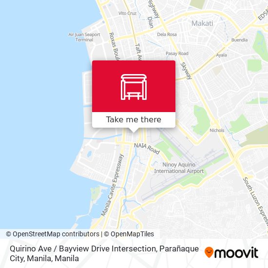 Quirino Ave / Bayview Drive Intersection, Parañaque City, Manila map