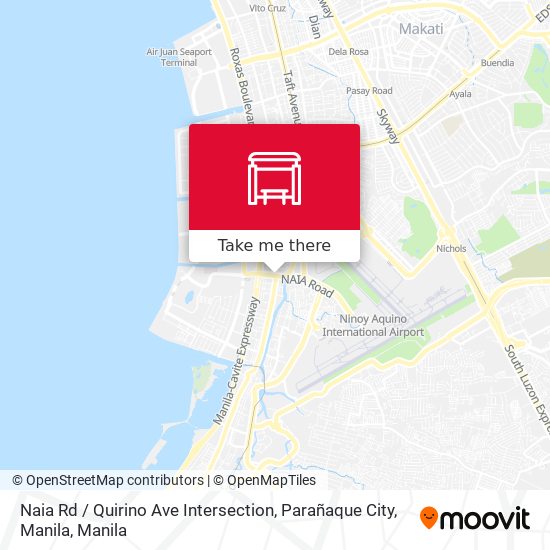 Naia Rd / Quirino Ave Intersection, Parañaque City, Manila map