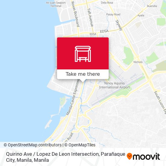 Quirino Ave / Lopez De Leon Intersection, Parañaque City, Manila map