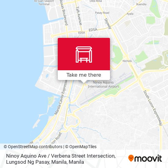 Ninoy Aquino Ave / Verbena Street Intersection, Lungsod Ng Pasay, Manila map