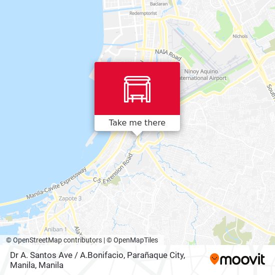 Dr A. Santos Ave / A.Bonifacio, Parañaque City, Manila map