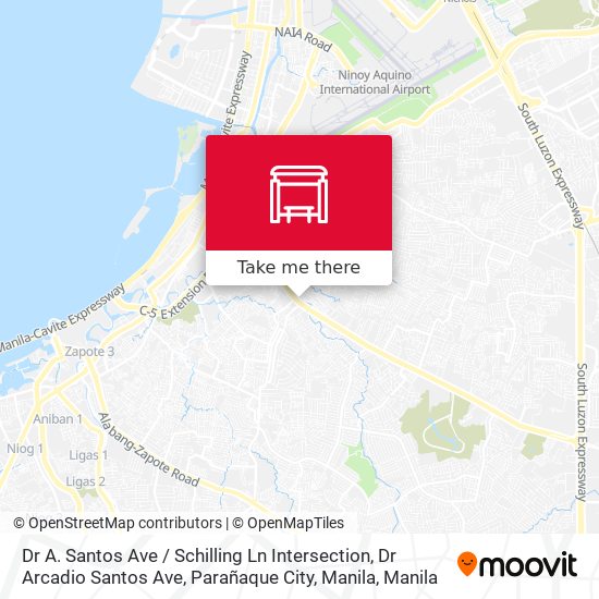 Dr A. Santos Ave / Schilling Ln Intersection, Dr Arcadio Santos Ave, Parañaque City, Manila map