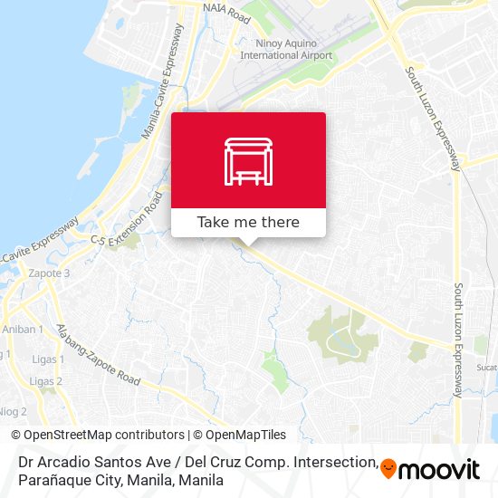 Dr Arcadio Santos Ave / Del Cruz Comp. Intersection, Parañaque City, Manila map