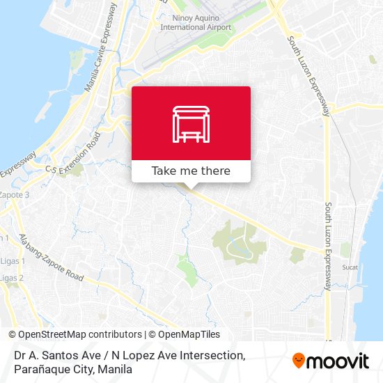 Dr A. Santos Ave / N Lopez Ave Intersection, Parañaque City map