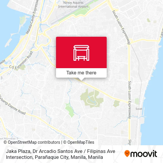 Jaka Plaza, Dr Arcadio Santos Ave / Filipinas Ave Intersection, Parañaque City, Manila map