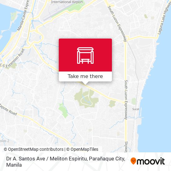 Dr A. Santos Ave / Meliton Espiritu, Parañaque City map