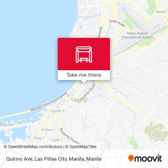 Quirino Ave, Las Piñas City, Manila map