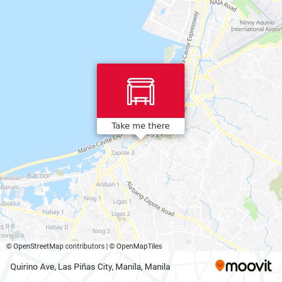 Quirino Ave, Las Piñas City, Manila map