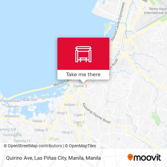 Quirino Ave, Las Piñas City, Manila map
