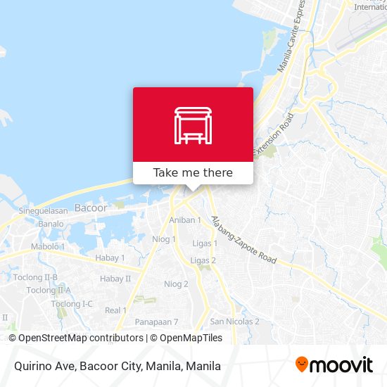 Quirino Ave, Bacoor City, Manila map