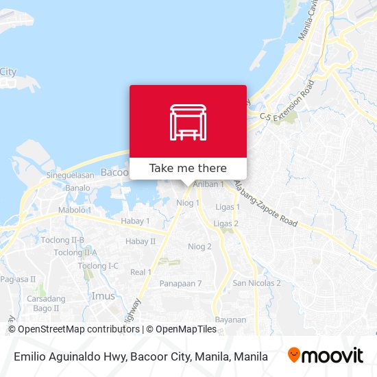 Emilio Aguinaldo Hwy, Bacoor City, Manila map